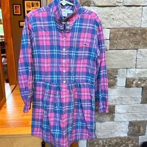 Vineyard Vines Girl’s Flannel Plaid Dress Size 8